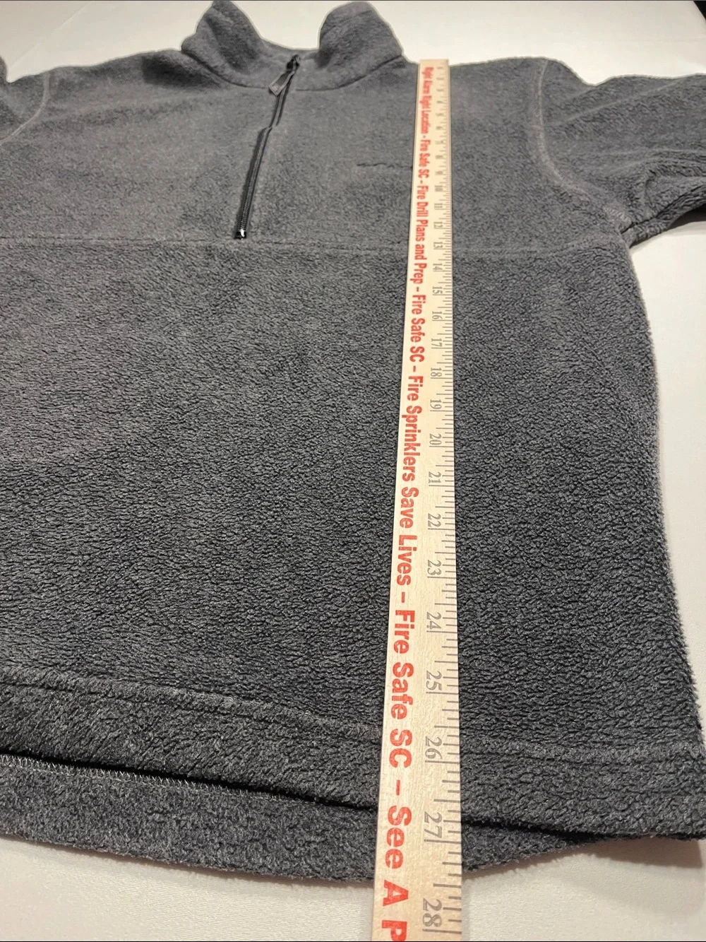 Columbia Men’s Medium Gray 1/4 Zip Fleece Pullover Jacket
